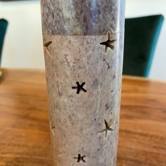 Soapstone Incense Burner 12in High Decorative Celestial Zodiac Moon Sun Marble - Picture 10 of 16